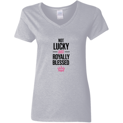 Not Lucky Just Royally Blessed V-Neck