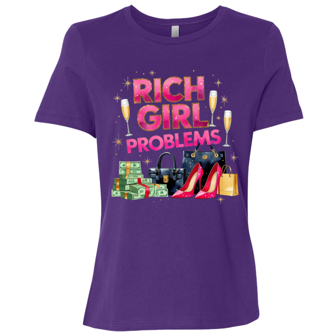 Rich Girl Problems Women's Relaxed Jersey T-Shirt