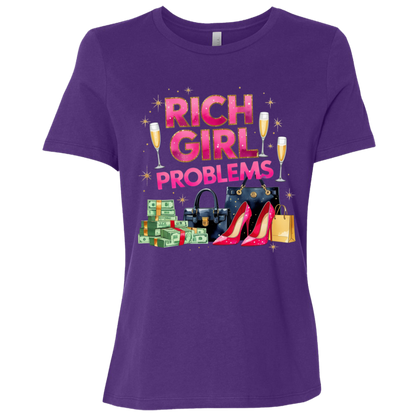 Rich Girl Problems Women's Relaxed Jersey T-Shirt