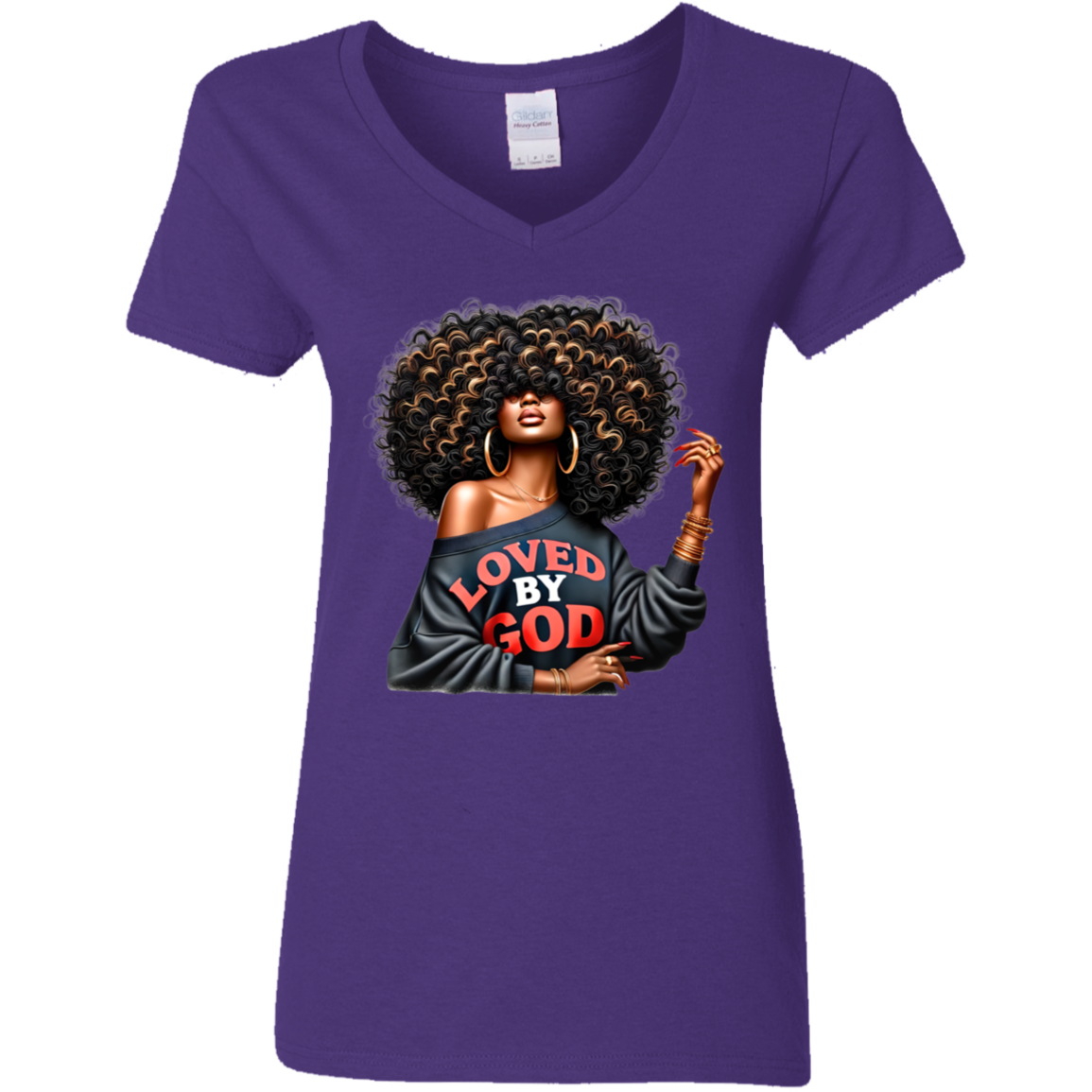 Loved by God V-Neck T-Shirt