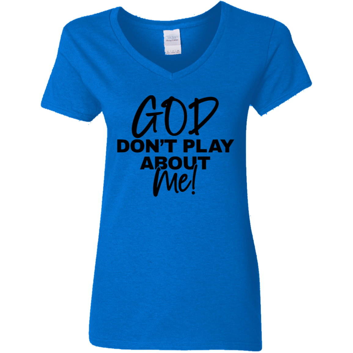 Sustainable USA Cotton V-Neck Tee - Missy Fit, DIGISOFT Print