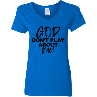 Sustainable USA Cotton V-Neck Tee - Missy Fit, DIGISOFT Print