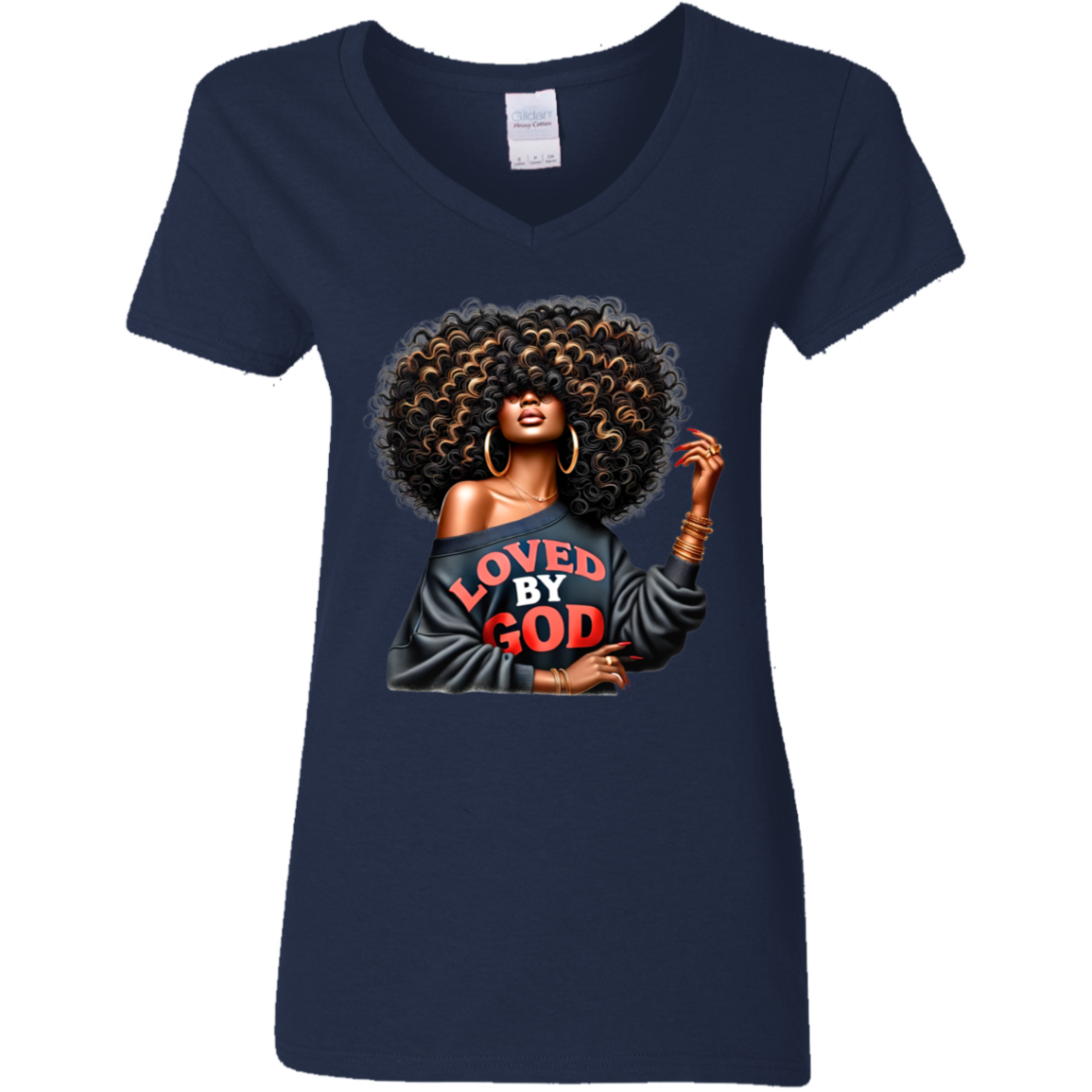 Loved by God V-Neck T-Shirt