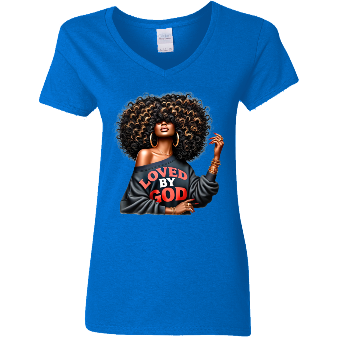 Loved by God V-Neck T-Shirt