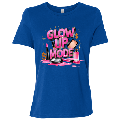Glow Up Mode Women's Relaxed Jersey T-Shirt