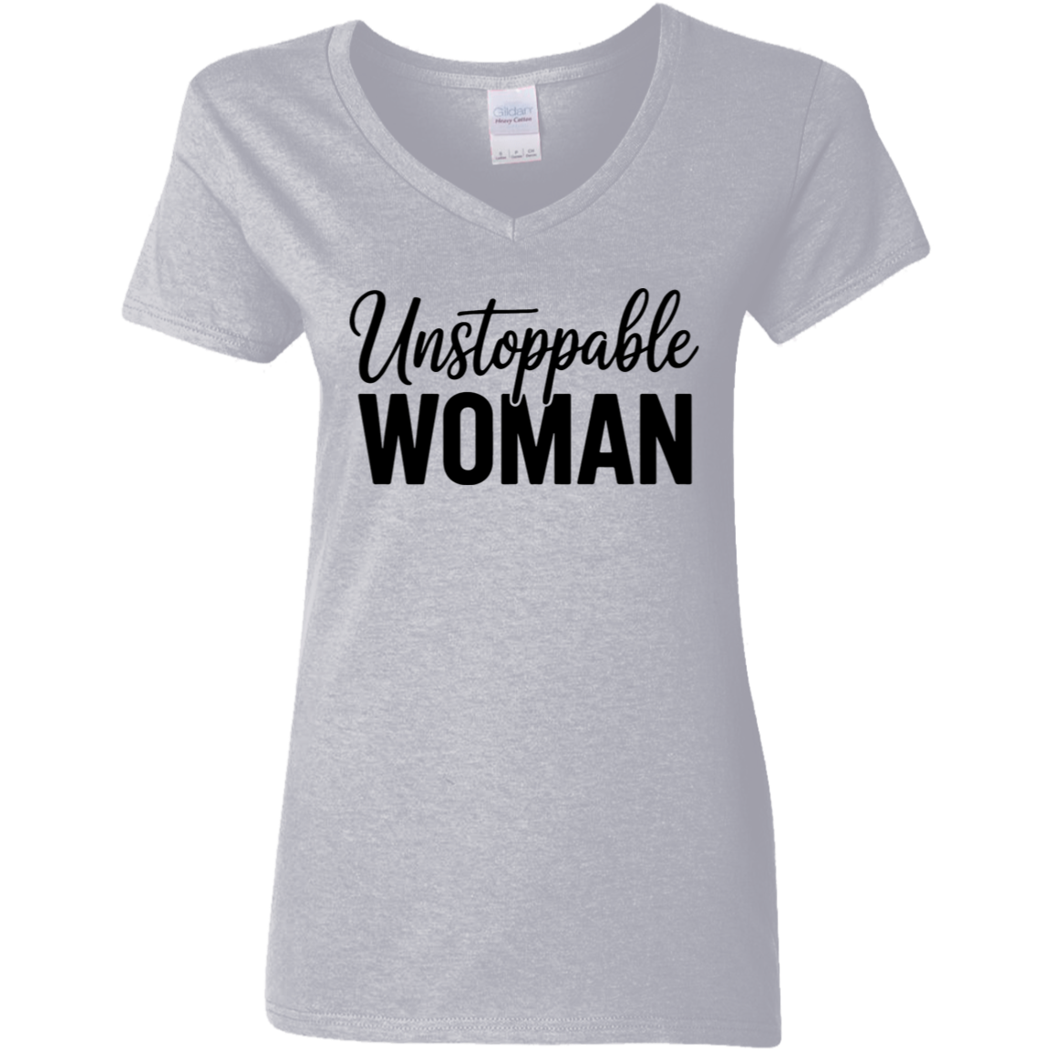 Unstoppable Woman V-Neck T-Shirt
