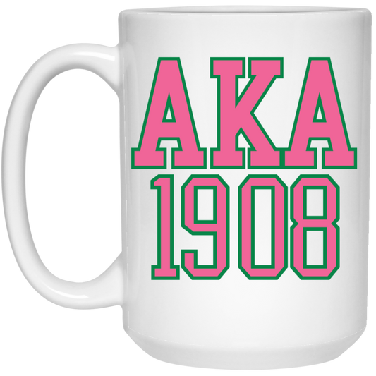 AKA 1908 15oz White Mug