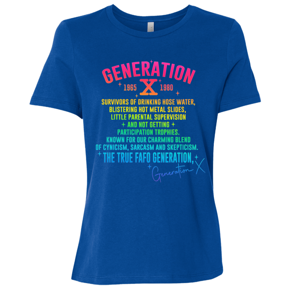 Generation X Ladies' Relaxed Graphic Tee