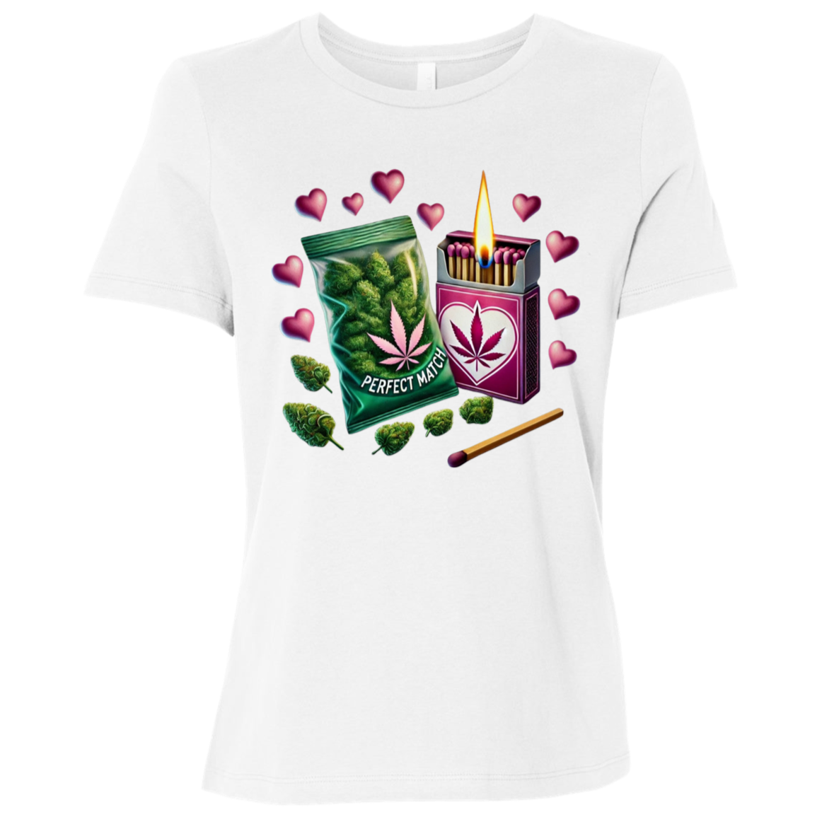 A Perfect Match Ladies Relaxed Jersey Short-Sleeve T-Shirt