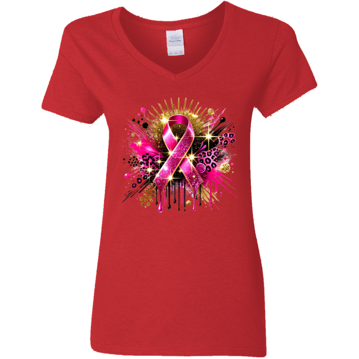 Cancer Awareness Tote V-Neck T-Shirt