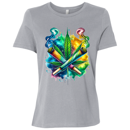 Colorful Bud Women's Relaxed Jersey Short-Sleeve T-Shirt