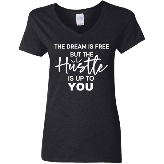 Sustainable USA Cotton V-Neck Tee - Missy Fit, Eco-Friendly Style