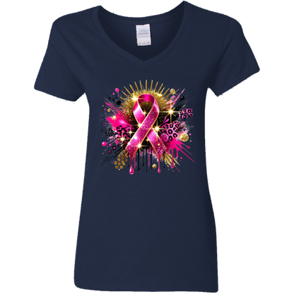 Cancer Awareness Tote V-Neck T-Shirt