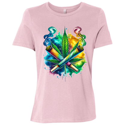 Colorful Bed Ladies Relaxed Jersey Short-Sleeve T-Shirt