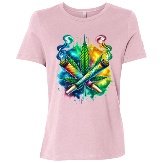 Colorful Bed Ladies Relaxed Jersey Short-Sleeve T-Shirt