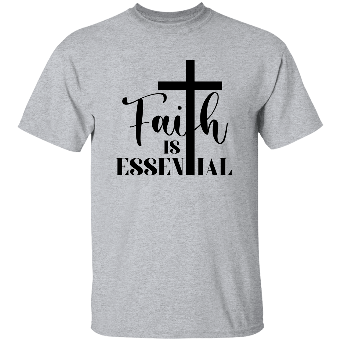 Faith is Essential Men's Heavyweight Graphic Tee