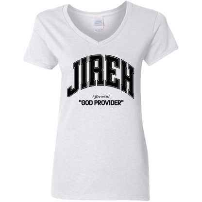 Jireh Ladies' 5.3 oz. V-Neck T-Shirt