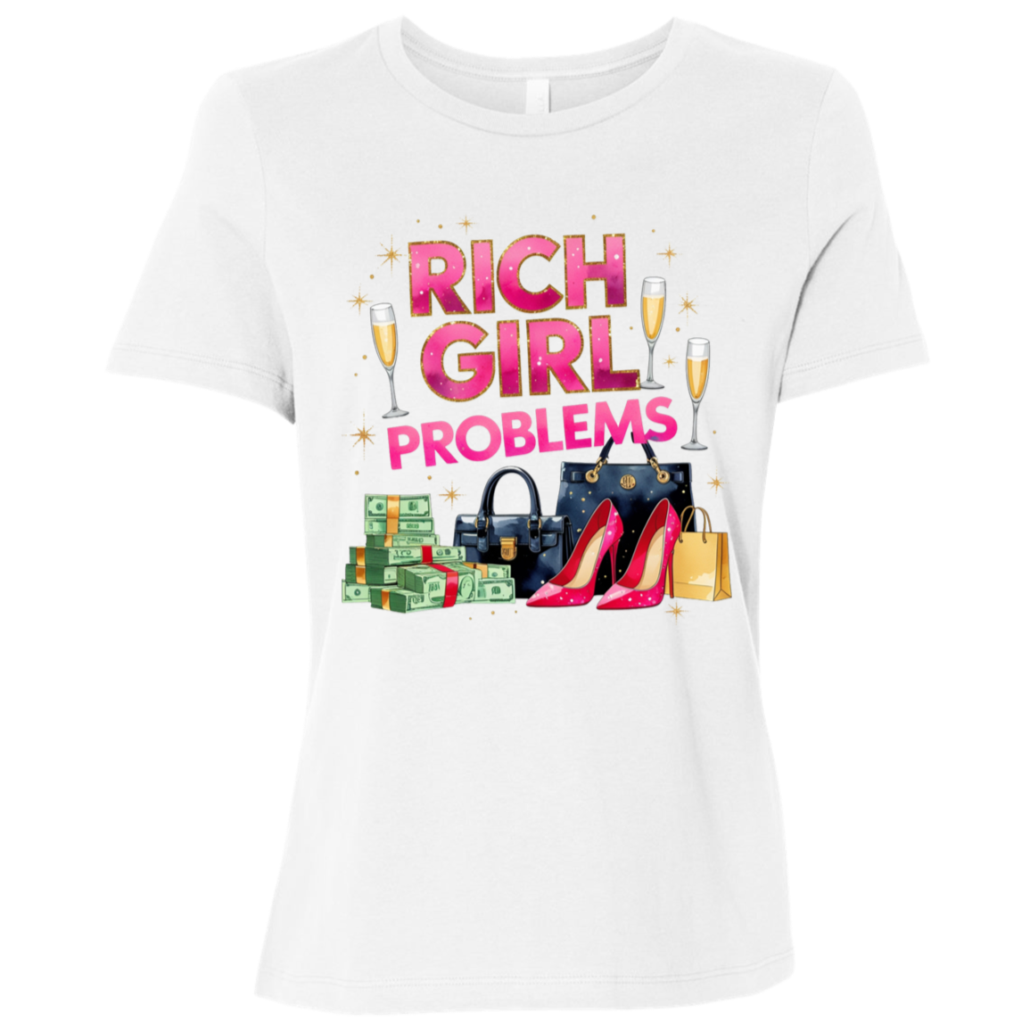 Rich Girl Problems Women's Relaxed Jersey T-Shirt