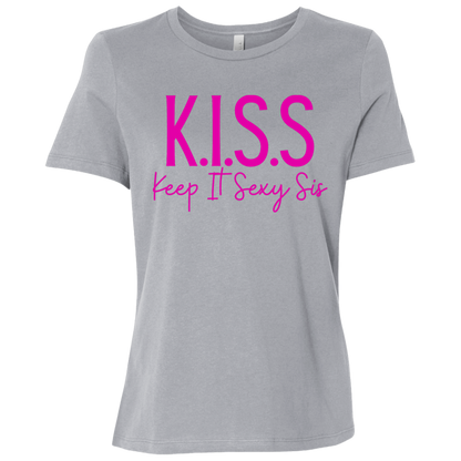 KISS (Keep It Sexy Sis) Ladies Relaxed Jersey Short-Sleeve Tee