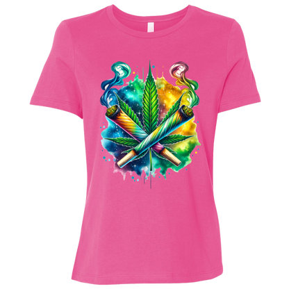 Colorful Bud Women's Relaxed Jersey Short-Sleeve T-Shirt