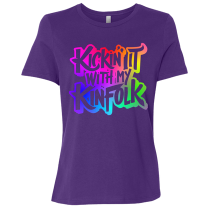 Kickin It With My Kinfolk | Women's Relaxed Fit Tee