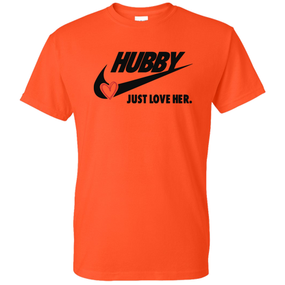 Hubby Just Love Her Men's DryBlend Short Sleeve Tshirt