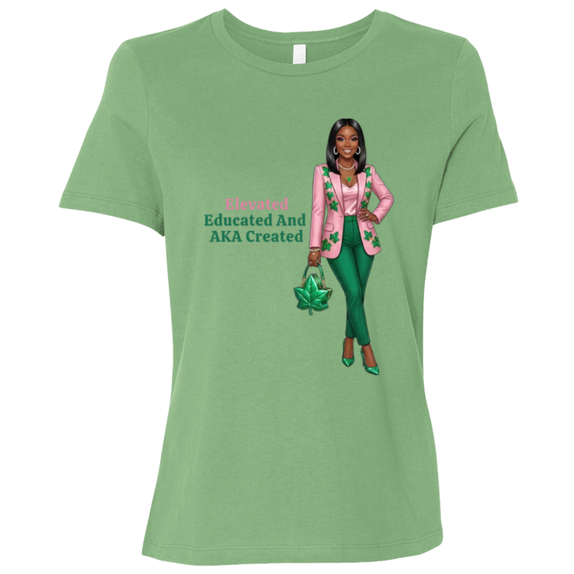 Elevated, Educated & AKA Created Ladies' Relaxed Graphic Tee