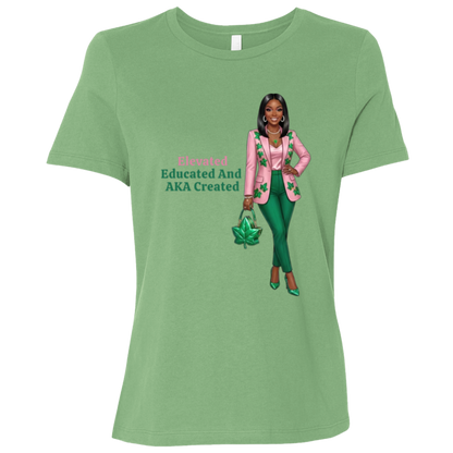 Elevated, Educated & AKA Created Ladies' Relaxed Graphic Tee