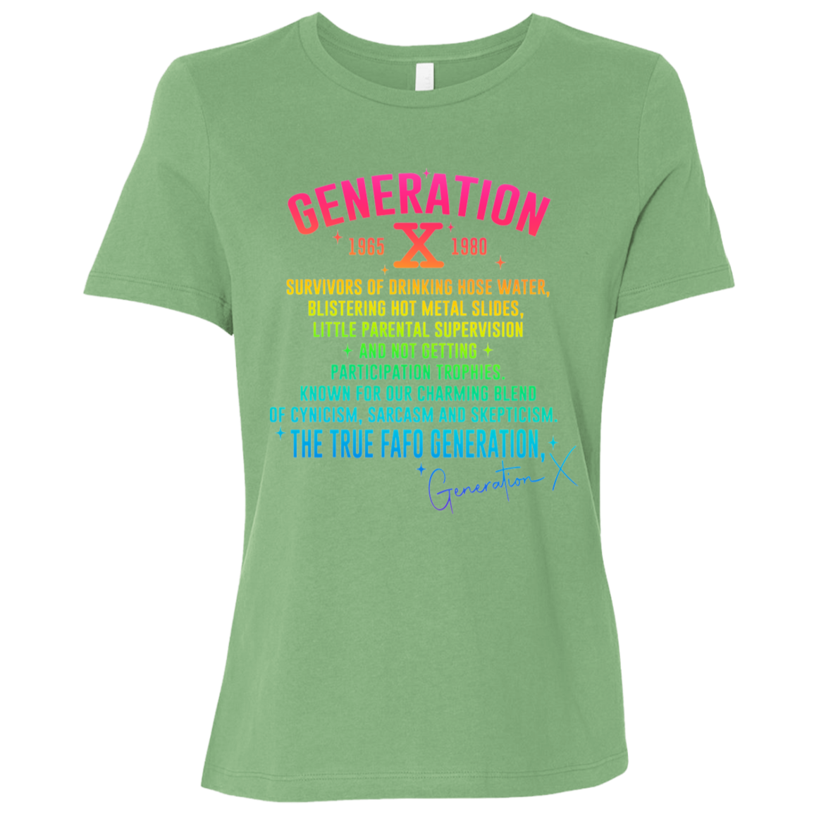 Generation X Ladies' Relaxed Graphic Tee