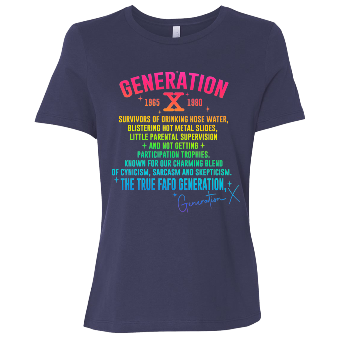 Generation X Ladies' Relaxed Graphic Tee