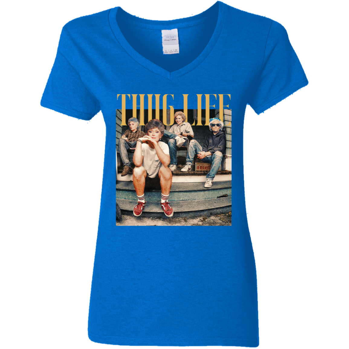 Thug Life Ladies' 5.3 oz. V-Neck T-Shirt