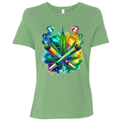 Colorful Bud Women's Relaxed Jersey Short-Sleeve T-Shirt