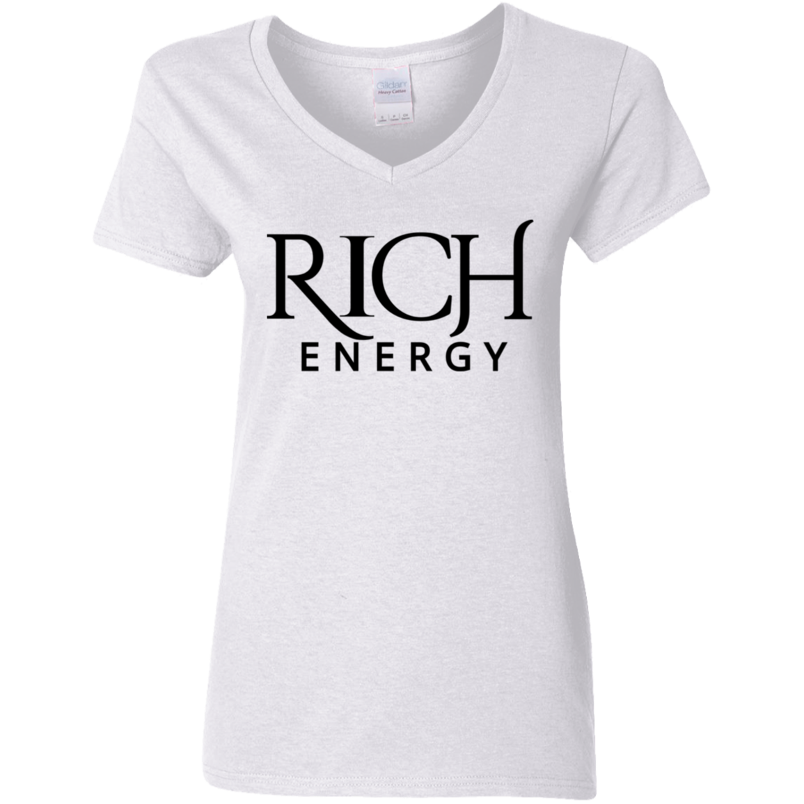 Rich Energy  Ladies' 5.3 oz. V-Neck T-Shirt