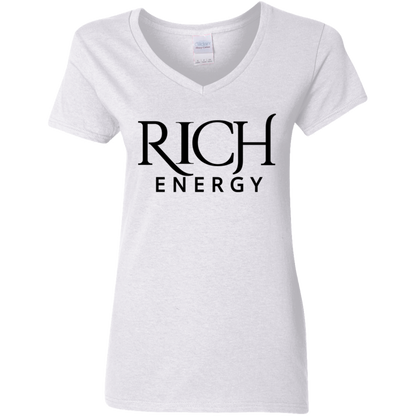 Rich Energy  Ladies' 5.3 oz. V-Neck T-Shirt
