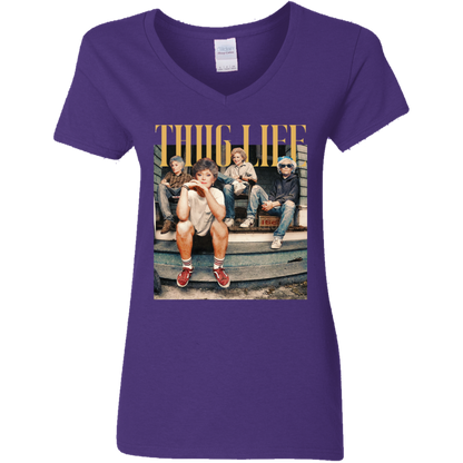 Thug Life Ladies' 5.3 oz. V-Neck T-Shirt