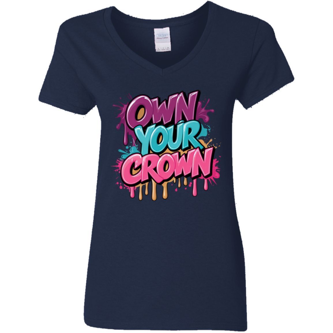 Own Your Crown  Ladies' 5.3 oz. V-Neck T-Shirt