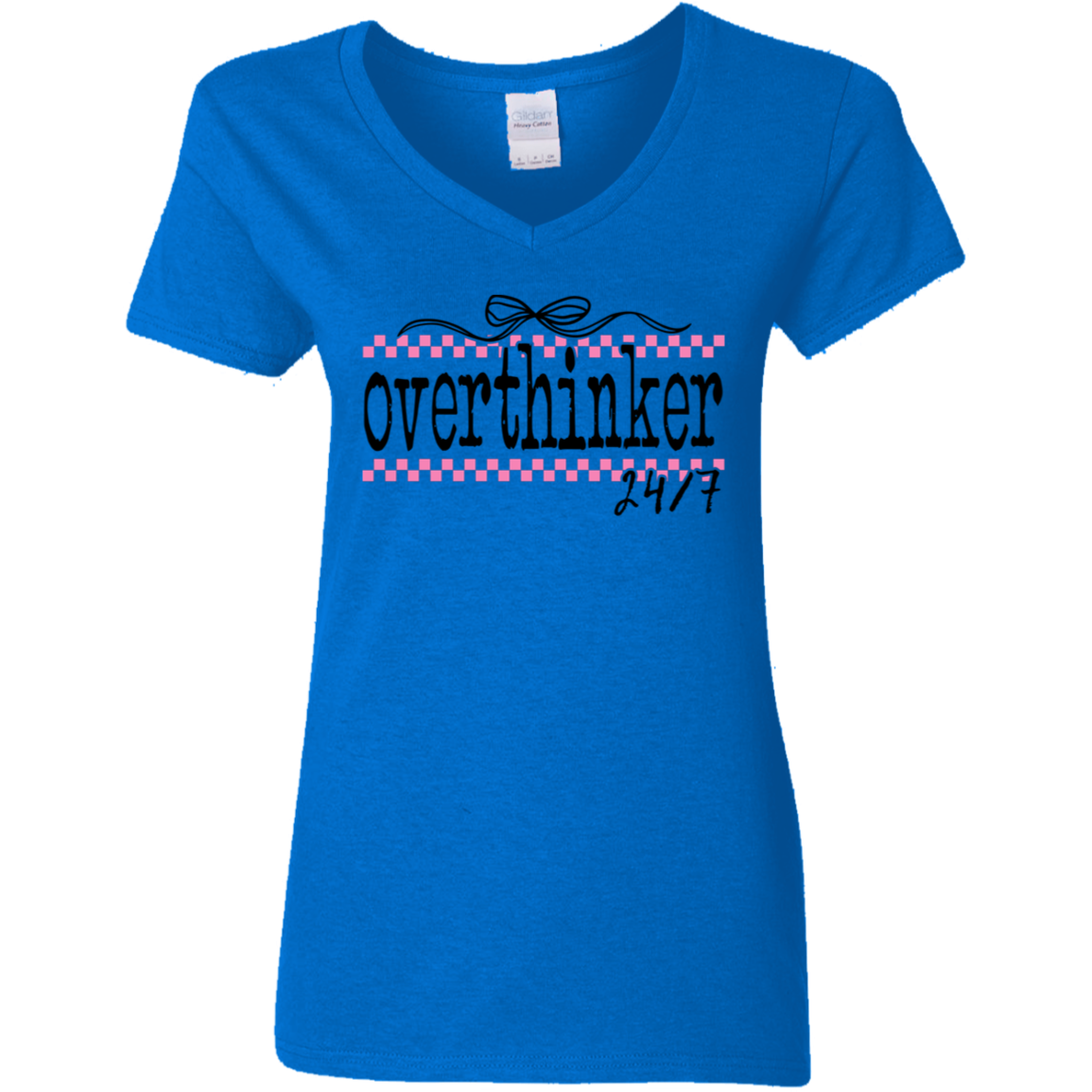 Overthinker 24/7 Ladies' V-Neck Tee