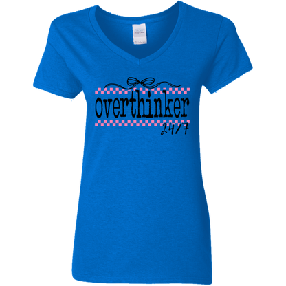 Overthinker 24/7 Ladies' V-Neck Tee