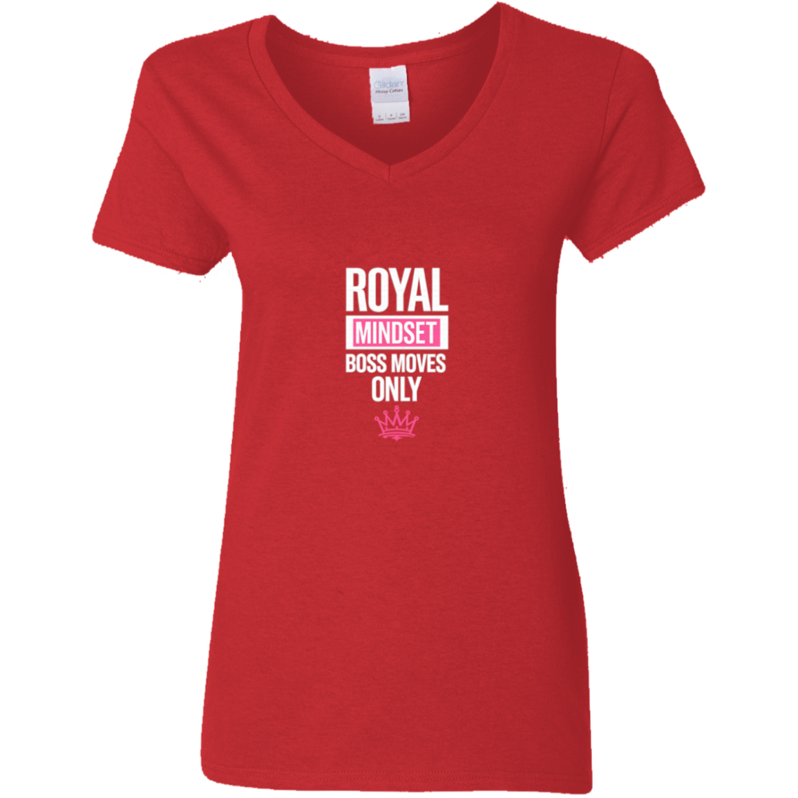Royal Mindset Boss Moves Only V-Neck Tee