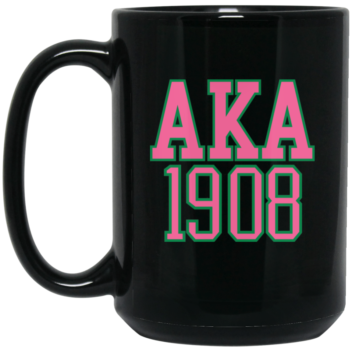 AKA 1908 15oz Black Mug