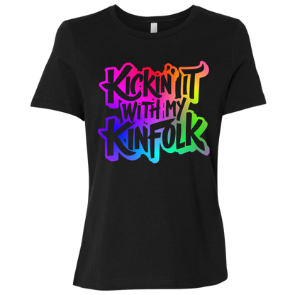Kickin It With My Kinfolk | Women's Relaxed Fit Tee