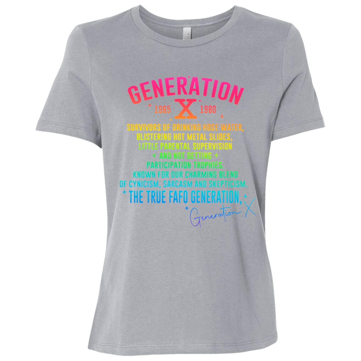 Generation X Ladies' Relaxed Graphic Tee