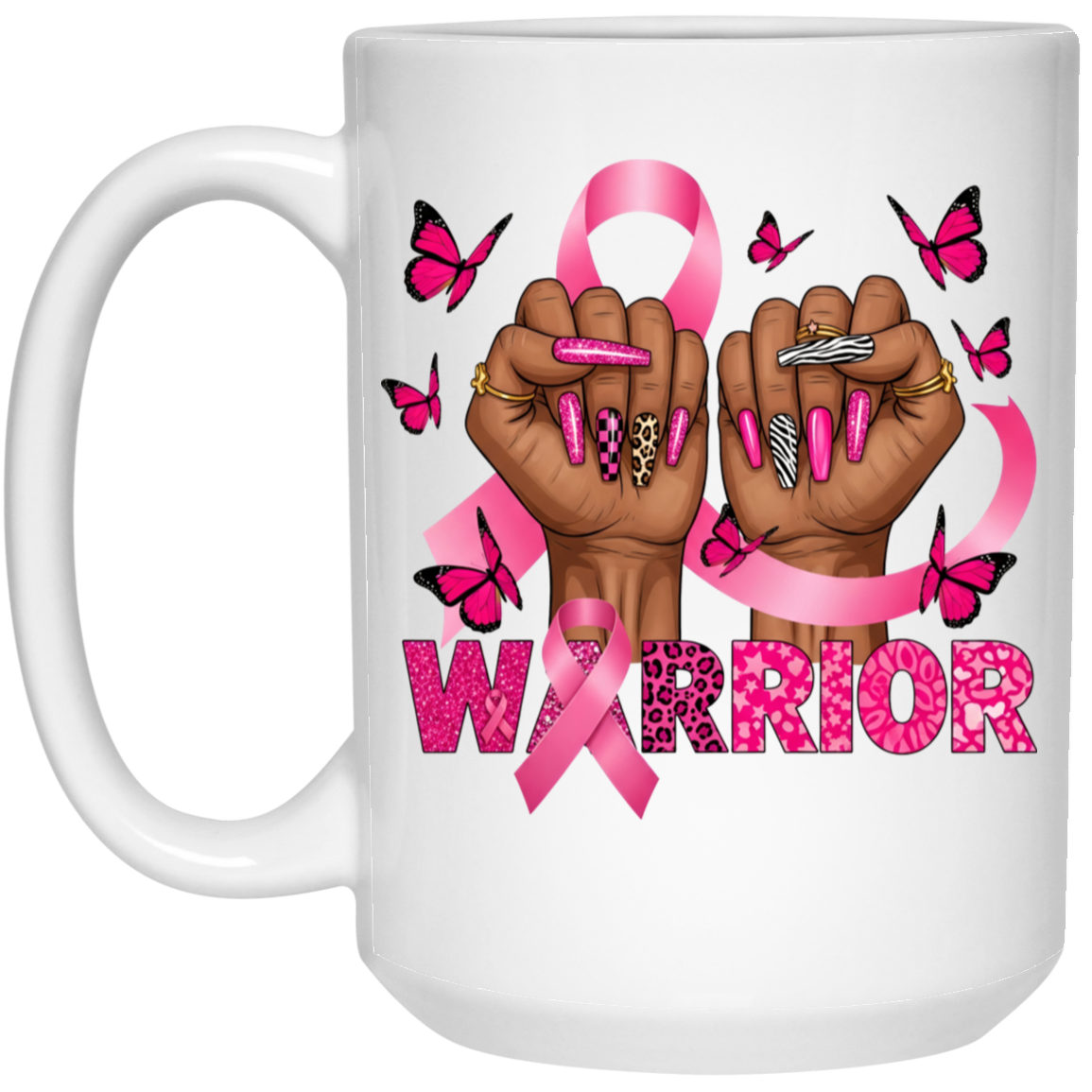 Cancer Warrior 15oz White Ceramic Mug