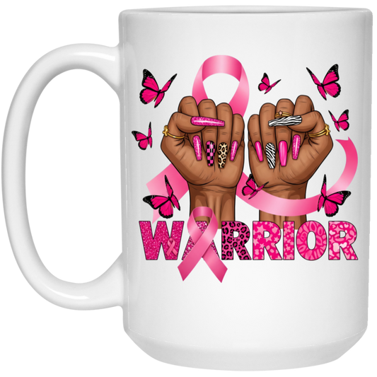Cancer Warrior 15oz White Ceramic Mug
