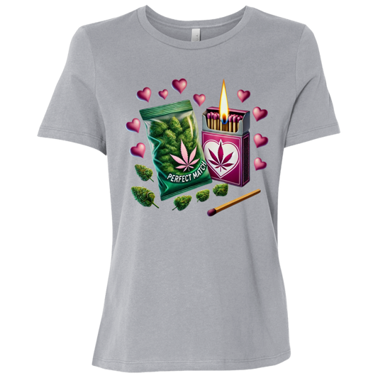 A Perfect Match Ladies Relaxed Jersey Short-Sleeve T-Shirt