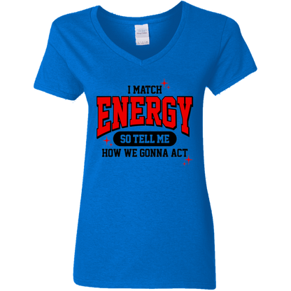 Eco-Friendly USA Cotton V-Neck Tee - Stylish & Sustainable Women's Fit