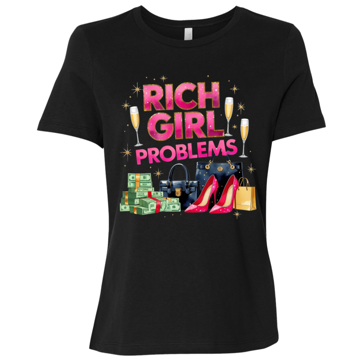 Rich Girl Problems Women's Relaxed Jersey T-Shirt