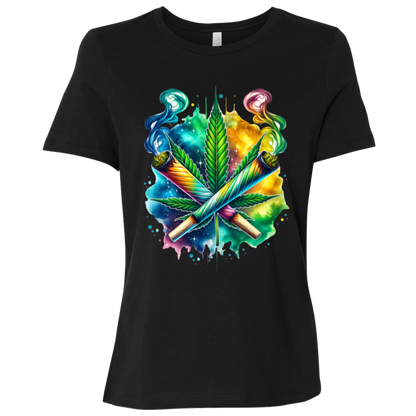 Colorful Bud Women's Relaxed Jersey Short-Sleeve T-Shirt