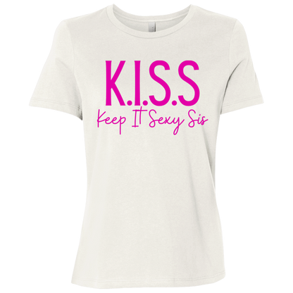 KISS (Keep It Sexy Sis) Ladies Relaxed Jersey Short-Sleeve Tee