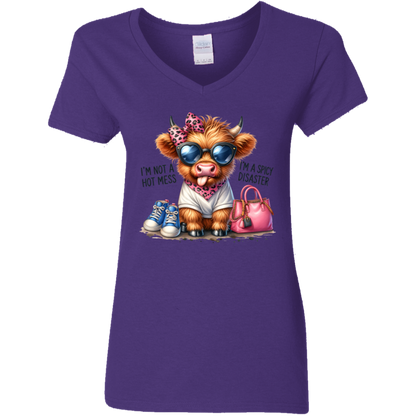 I'm Not a Hot Mess, I'm a Spicy Disaster | Women's V-Neck Tee